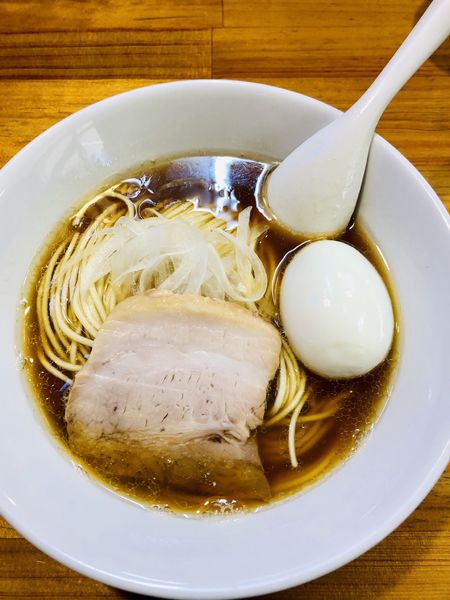 「中華そば(800円)、味玉(150円)」@煮干中華ソバ イチカワの写真