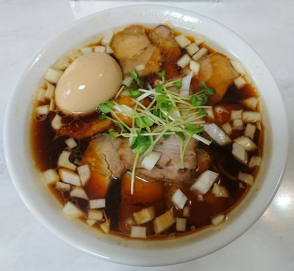 「爺ラーメン＋味玉」@ラーメン爺の写真