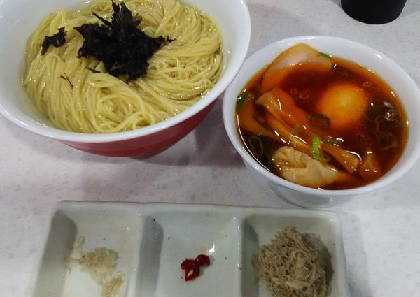 「[限定]醤油つけ麺　特製」@ラーメン星印の写真