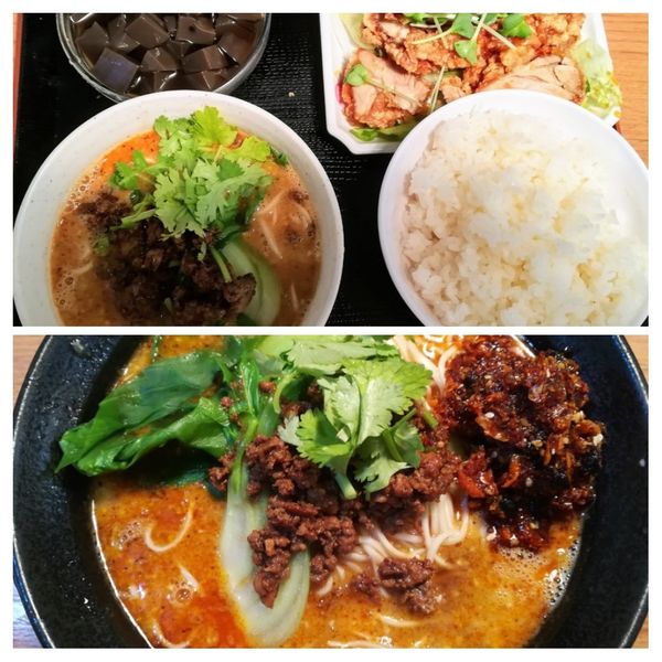 「担々麺680貴妃膳580」@四川屋台の写真