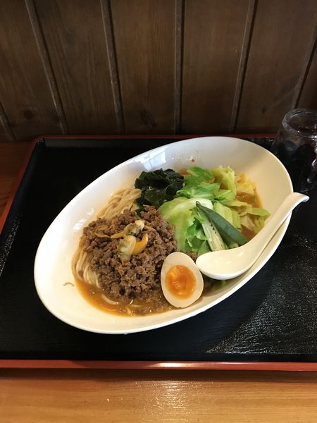 「猪ミンチのXO醤麺【アサリ、ホタテ、エビ旨味入り】﻿」@麺創 なな家の写真