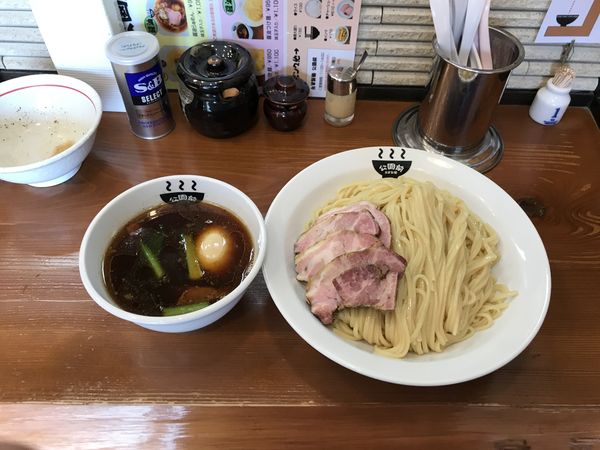 「醤油つけ麺」@公園前の写真