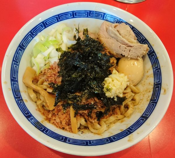 「たれそば＋味玉(ニンニク・豚)」@ジャンプの写真
