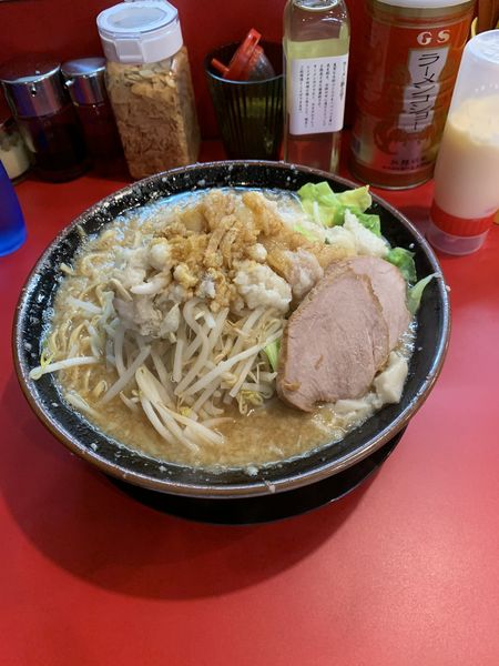「コテ野菜ラーメン中盛り（1000円）」@家系ラーメン 王道 神道家の写真