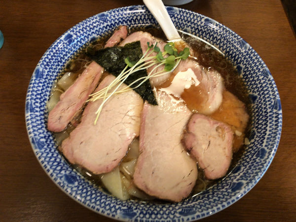 「チャーシューワンタンめん(大) + 味玉」@白河手打ち中華 孫市の写真