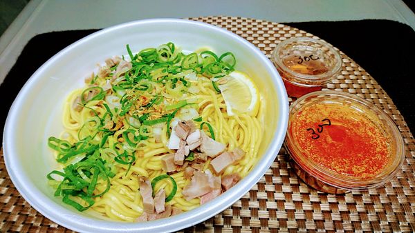 「【テイクアウト】濃厚あん肝のまぜそば(大)」@麺や でこの写真