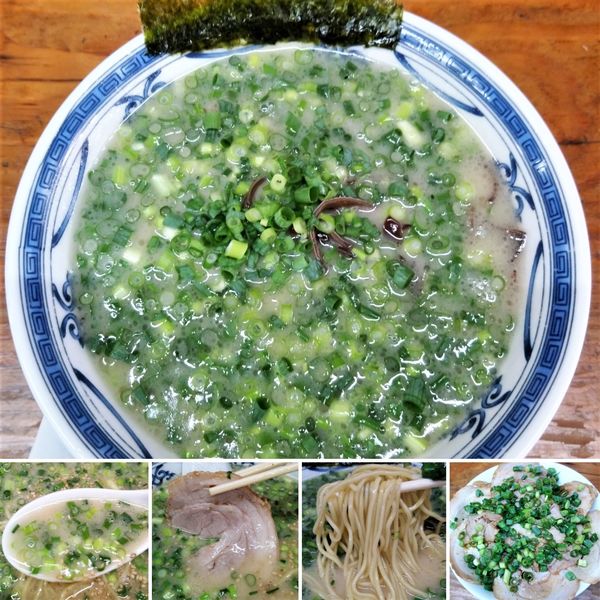 「ネギラーメン＋煮豚ごはん＝1150円」@博多らあめん うりんぼの写真