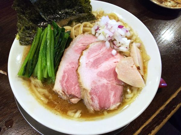 「家系風ラーメン」@立ち呑み居酒屋 金町製麺の写真