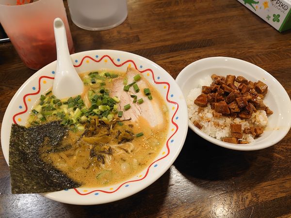 「ハマミソ麺＋チャーシュー丼」@横濱ハイハイ樓 新横浜店の写真
