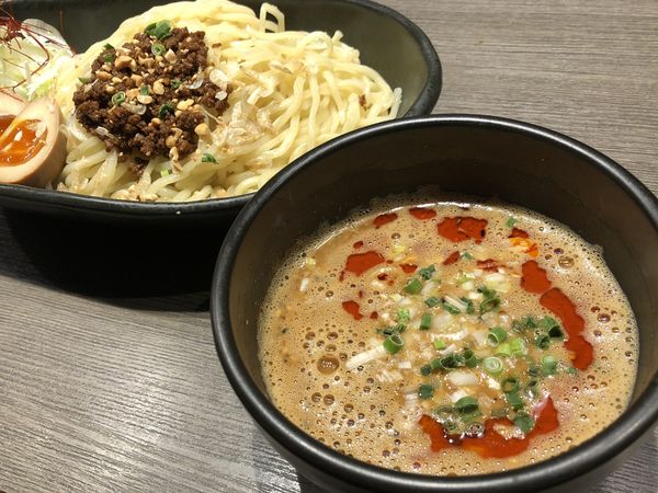 「坦々つけ麺＋ビール他＋つまみ数種」@香氣 四川麺条 経堂店の写真