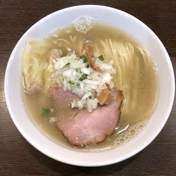 「【限定２】ワンタン煮干しそば ￥950」@中華そばイデタの写真