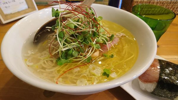 「【昼】塩SOBA スパムセット」@麺屋 Hulu-luの写真