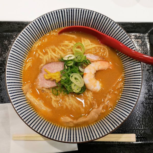 「3月限定 濃厚エビらぁ麺 ¥850」@鯛塩そば 灯花 ラゾーナ川崎プラザ店の写真