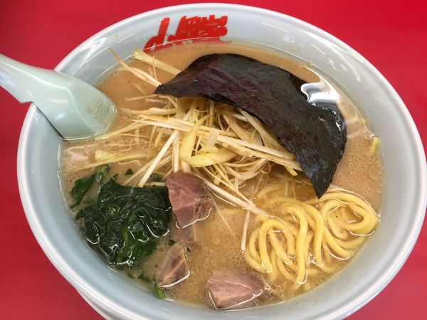 「醤油ネギラーメン(中盛)¥900」@ラーメン山岡家 春日部店の写真