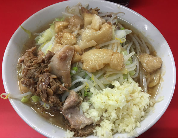 「小ラーメン ヤサイ少なめ ニンニク アブラ」@ラーメン二郎 松戸駅前店の写真