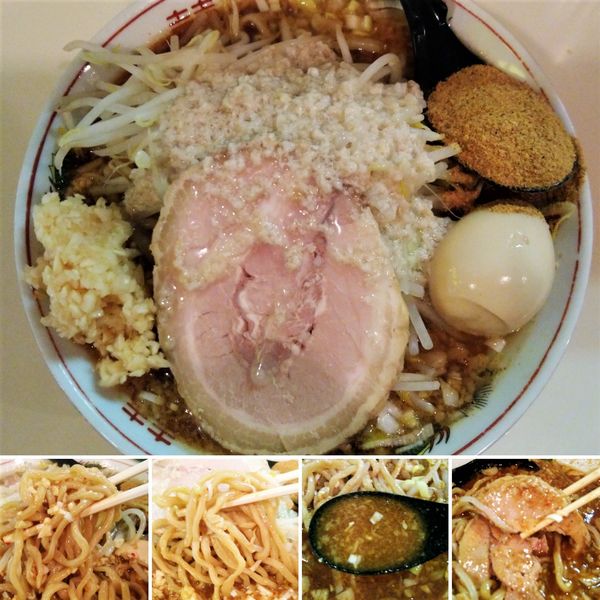 「醤油旨辛ラーメン＋麺チェンジ＋魚粉＝860円」@麺家ぶんすけの写真