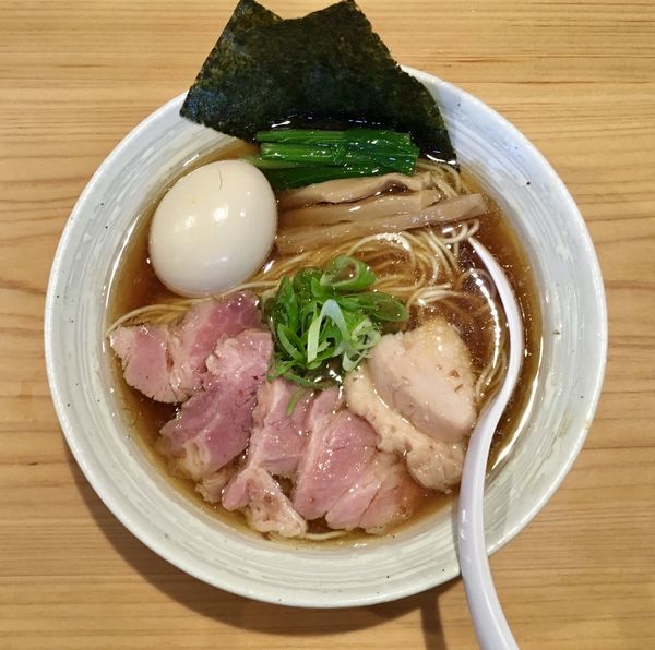 「特製らぁ麺（醤油）＋ 豚ユッケ風ご飯」@麺屋 さくら井の写真