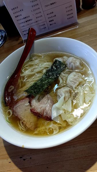 「わんたんそば　　930円」@支那そば なかじまの写真