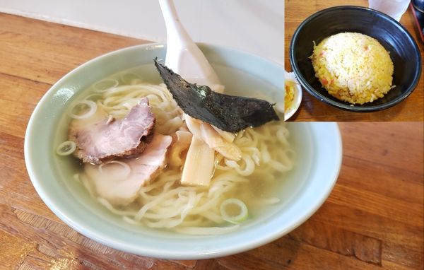 「ラーメン＋半チャーハンセット880円」@佐野ラーメン たかのの写真