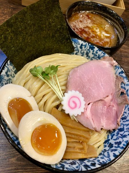 「【限定】えび香る鶏豚骨つけ麺 ￥1000」@麺処はなぶさの写真