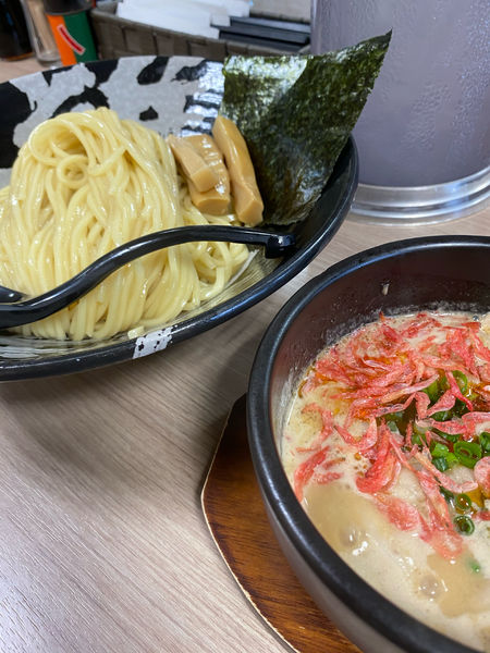「おすすめ エビとんつけ麺」@越後つけ麺維新 大井町店の写真