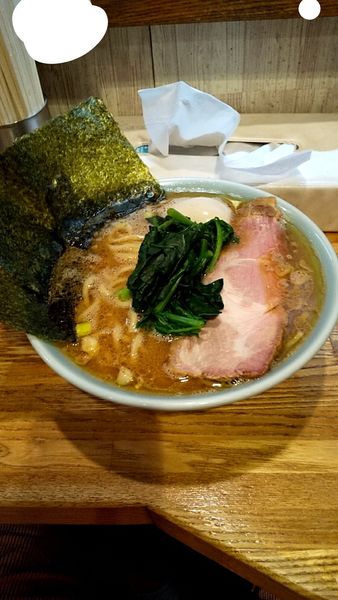 「限定家系ラーメン泉家800円大盛り無料煮卵120円」@麺屋 庄太 六浦本店の写真