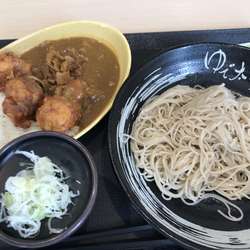 もりそば　唐揚げカレーセット　690円