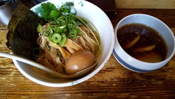 「正油つけ麺並880円大盛り50円味玉100円」@啜磨専科の写真