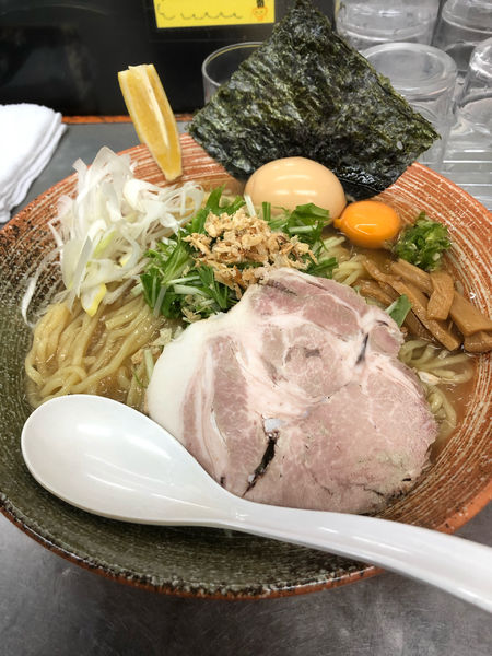 「虎河豚出汁冷やしまぜそば(塩)大盛り」@覆麺 智の写真