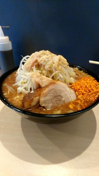「大ラーメン920円麺増し500g」@鷹の目 蒲田店の写真