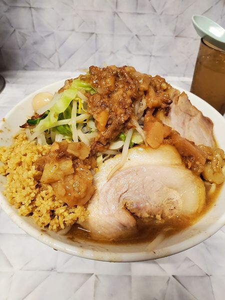 「小ラーメン　うずらショウガ　ニンニク少しアブラ」@麺屋 歩夢 金沢八景店の写真