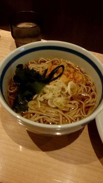 「かけ（カレーセットで５９０円）＋麺大盛（１１０円）」@石臼挽き蕎麦 とよじの写真