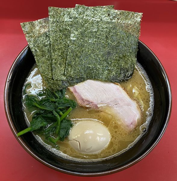 「ラーメン ¥700 (普通/普通/普通)。味付玉子 ¥100」@田上家の写真