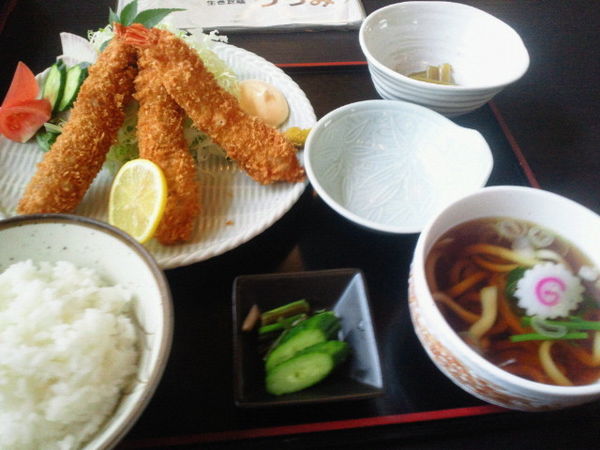 「つつみ定食（海老フライ）1200円」@生きた味 つつみの写真