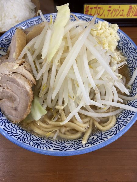 「ラーメン＋小ライス」@松木田田の写真