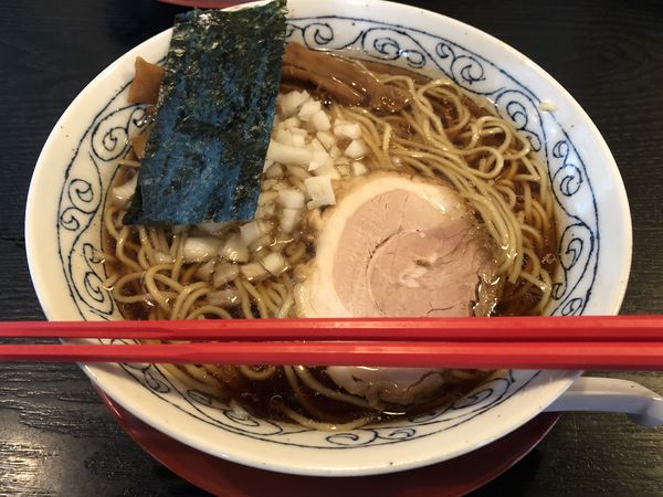 「【限定】八王子風中華そば（大）750円」@まるふじ食堂の写真