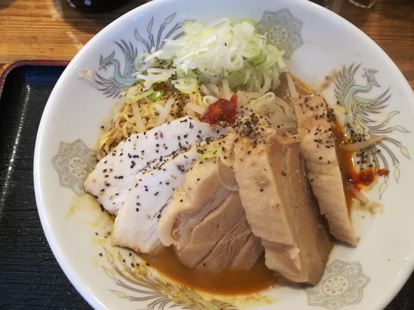 「汁なし担担麺+チャーシュー（厚切3枚）」@中華そば まさ春の写真