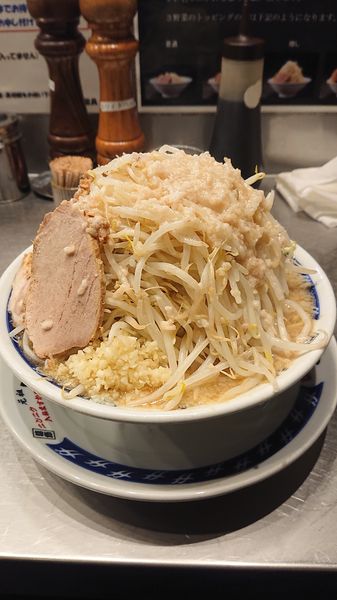 「ラーメン  野菜マシ  油  ニンニク」@らーめん大 大森店の写真