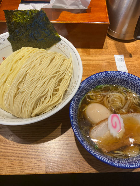 「清湯つけそば　大盛り」@つけそば 神田勝本の写真