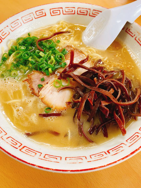 「ラーメン　キクラゲ」@博多一番の写真