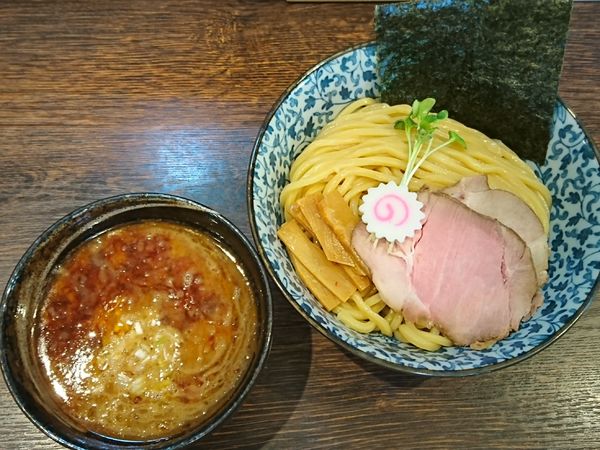 「【限定】えび香る鶏豚骨つけ麺 ￥1000」@麺処はなぶさの写真