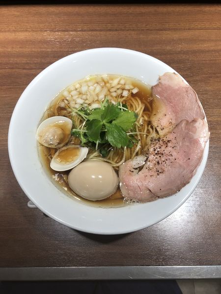 「赤鶏と蛤の淡麗中華そば」@麺屋 ねむ瑠の写真