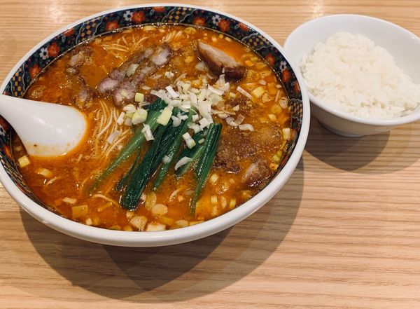 「排骨担々麺（大辛・バリカタ￥1080）」@寿限無担々麺 上野店の写真