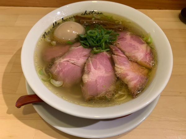 「塩、煮玉子チャーシュー1140円」@麺庵ちとせの写真