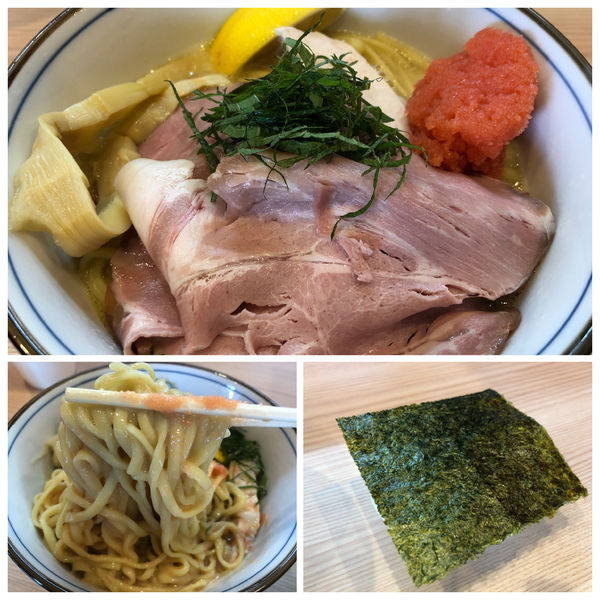 「【限定】カルピスバターの明太クリームまぜそば930円」@中華そば 四つ葉 東松山臨時店舗の写真