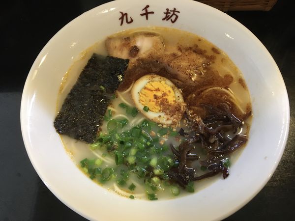 「らーめん半チャーハン」@熊本ラーメン 九千坊の写真