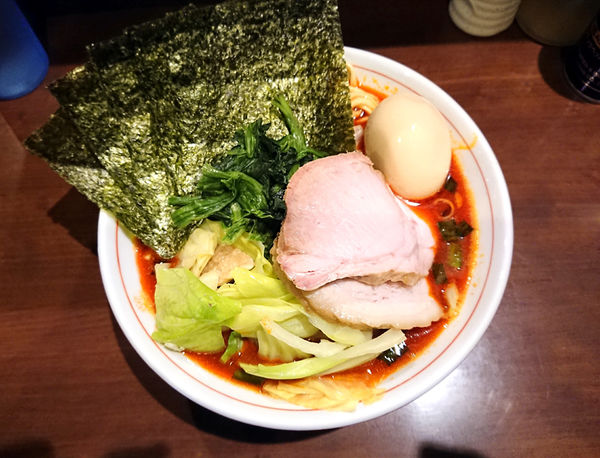 「からしめん+キャベツ」@らーめん飛粋の写真