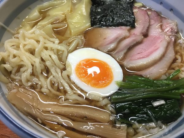 「叉焼ワンタン麺（950円）」@奥州白河ラーメン ○政の写真