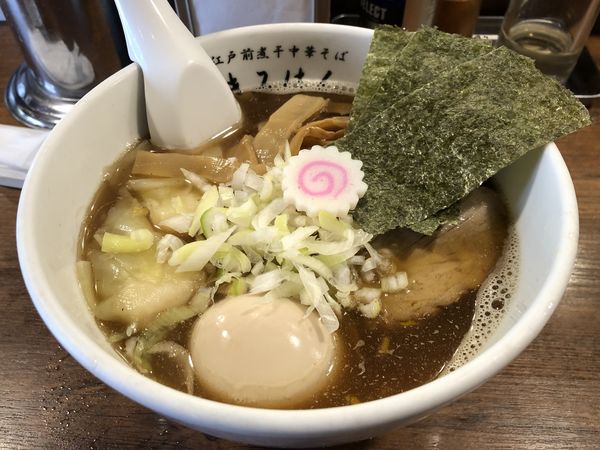 「特製中華そば（醤油）」@江戸前煮干し中華そば きみはん 総本店の写真