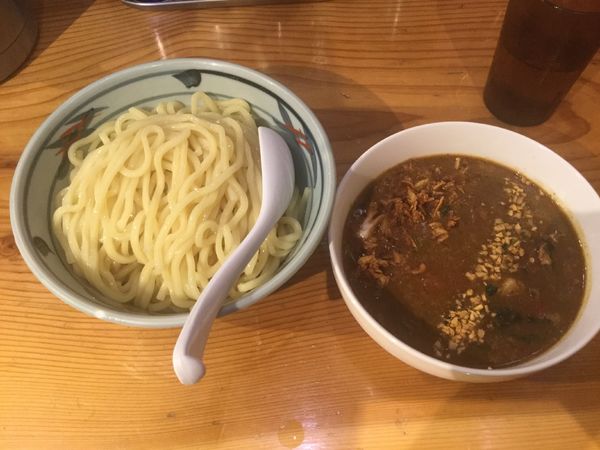 「【期間限定】カレーつけ麺・大盛(¥900)」@麺屋まいどの写真